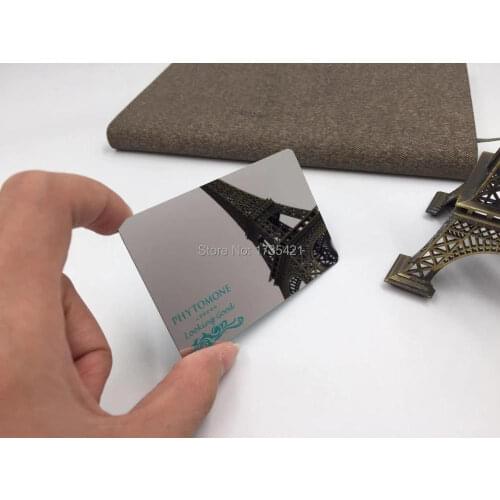 0.5mm thickness polished Mirror stainless steel metal card
