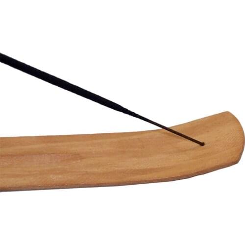 1PC Elegant Plain Wooden Incense Holder Incense Burner Stick Ash Catcher Board Aromatherapy Home Decor Censer Tool