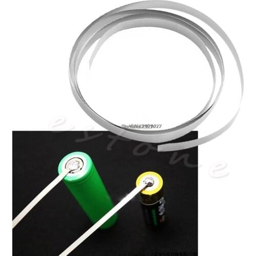 1 PC 1M 8mm x 0.15 Pure Ni Plate Nickel Strip Tape For Li 18650 Battery Spot Welding M03 dropship