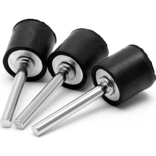 10Pcs Drum Rubber Mandrels 1/8" Shank For Sanding Sleeve Rotary Tool New