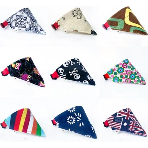 18 Styles Adjustable Dog Collar Puppy Cat Scarf Collar for Dogs Bandana Neckerchief Pet Accessories pet supplies