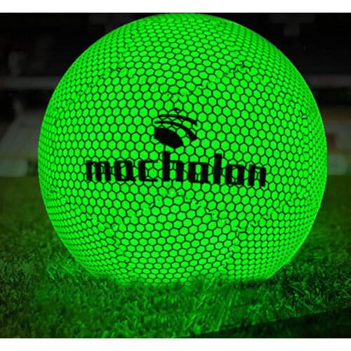 2021 Glow In The Dark Soccer Ball PU Size 5 Light Up Soccer Luminous Glowing Football Ball Outdoor Indoor Practice Traning Ball