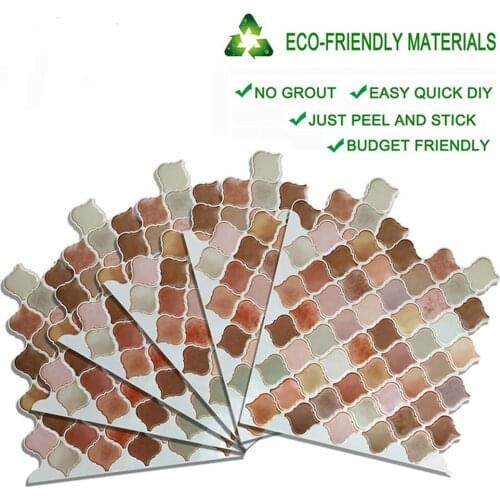 3d Vinyl Mosaic Tile Wall Peel And Stick Adhesive Stickers Diy Kitchen Bathroom Wall Sticker 3d Wall Stick Home Decor