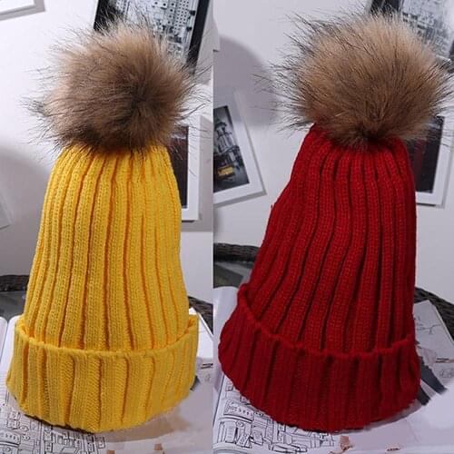 40% Clearance sale！Winter Fashion Women Hats Warm Cute Casual Plush Ball Hats Knitted Crochet