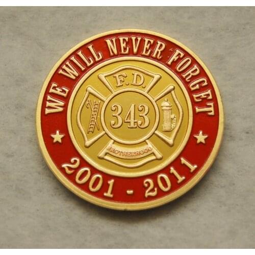 Hot sales Firefighter Memorial Coin Firefighters ParaMedic High quality low price Custom coins FH810210