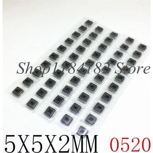 Free shiiping 10pcs SMD Power Inductors 0520 1UH 2.2UH 3.3UH 4.7UH 6.8UH 10UH Chip Inductor 0520 5*5*2 1R0 2R2 3R3 4R7 6R8 100