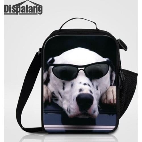 Lancheira Thermo Cooler Lunch Bag Insulated Storage Case Food Thermal Bag Pet Dog Prints Lunch Box Picnic Package Tote Handbags