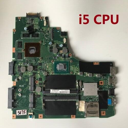 PALUBEIRA For ASUS Laptop Motherboard A46C A46CM S46CM K46C K46CM REV2.0 Mainboard With i5-CPU Processor with graphics card test
