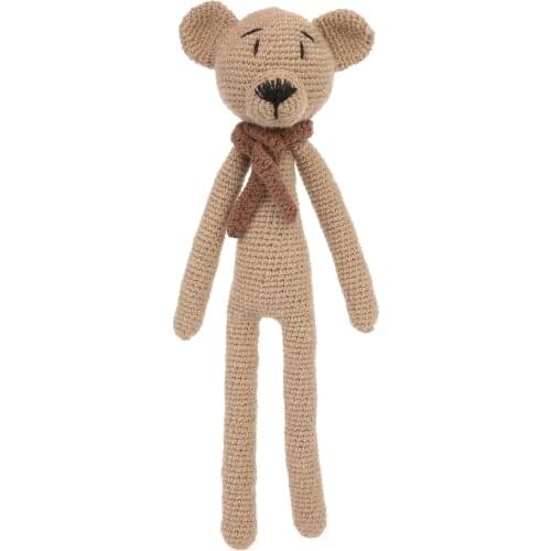 Baby Mica Cute First Oyuncağım Bear Tody Sleeping Friend Organic Amigurimi 30 cm