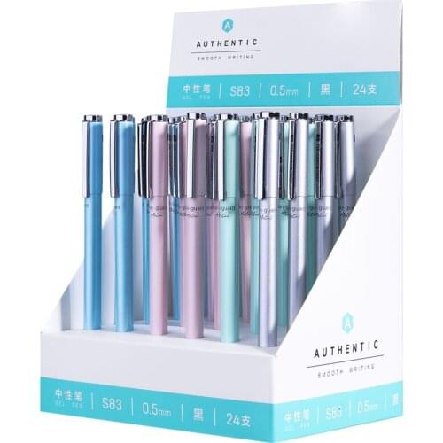 4PCS 0.5mm Retractable Gel Pens Set Black/red/blue Ink Colored Gel Pen 0.5mm Replaceable Refills Office&school Supplies Statione