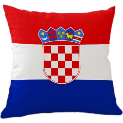 45x45cm The Republic of Croatia flag Pillowcase cotton pillowcases Decorative pillow cases durable household good