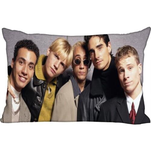 Custom Backstreet Boys New Arrival Rectangle Pillowcases Zipper Custom Pillow Cover Wedding Decorative Christmas Gift
