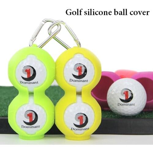 NEW Golf Silicone Ball Cover 2pcs Golf Accessories Golf Silicone Protective Cover can be hung on the belt