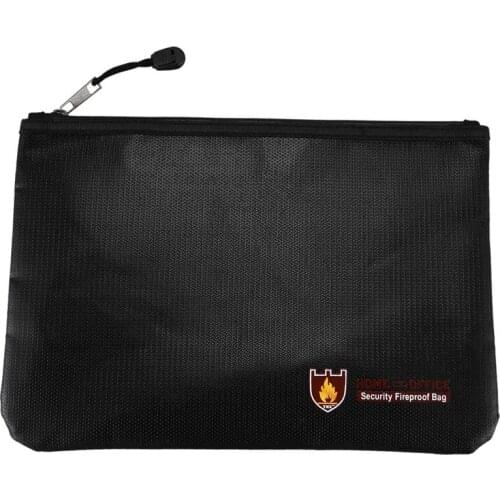 Fireproof Document Bags, Waterproof and Fireproof Bag with Fireproof Zipper for iPad, Money, Jewelry, Passport, Document Storage