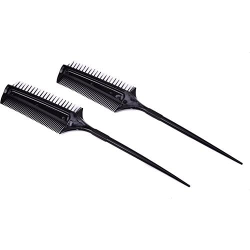 Professional Tinting Combs Hair Color Brush Hair Styling Tools Hairdressing Double Side Dye Comb With Nylon Hair Drying Brush