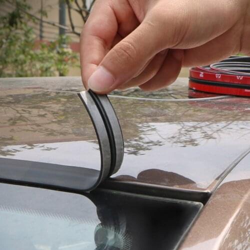 14/19mm Car Styling Rubber Strip Edge Sealing Strips Auto Roof Windshield Sealant Protector Seal Strip Window seals Car Stickers