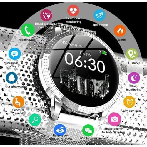Men Luxury Smart Watch IP67 Waterproof Heart Rate Monitor Blood Pressure Fitness Tracker Men Women Smartwatch For IOS Android