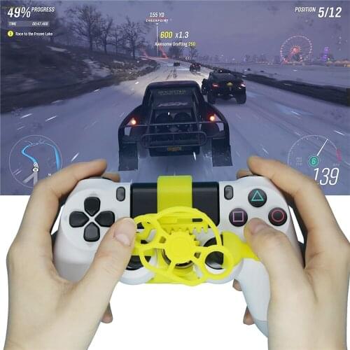 For Sony PS4 Mini Steering Wheel DualShock 4 Controller Car Racing Replacement Steering-Wheel Controller Accessories