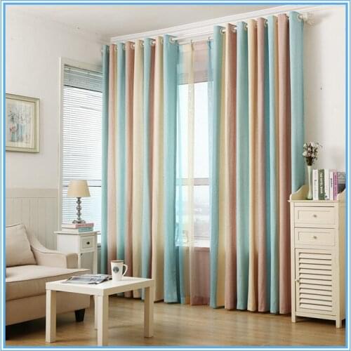 Swimming Fish Curtains In The Nursery At The Window