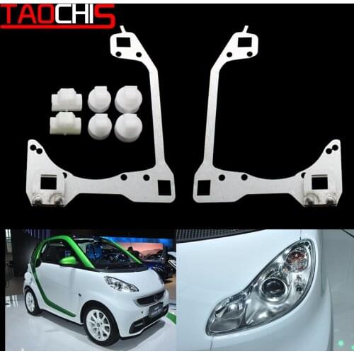 Taochis Car-Styling frame adapter module DIY Bracket Holder for Mercedes Benz Smart fortwo electric Hella 3 5 Projector lens
