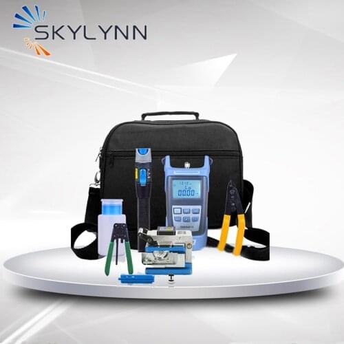 Telecom Portable FTTH Toolbag, Stripper/Fiber Cleaver/VFL/Power Meter Fiber Optic Test and Installation Tools