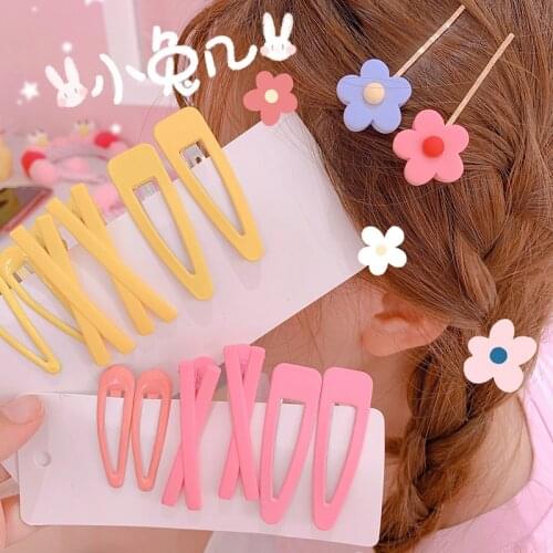 7pcs/set Korean Style Hair Clip Barrettes for Women Girls Handmade Flowers Hairpins Hair Accessories