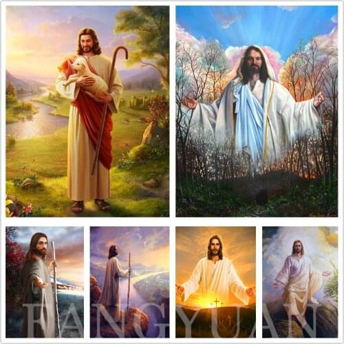 5d Full Square Drill Diamond Painting Religion Jesus Diamond Embroidery Religious Portrait Mosaic Cross Stitch Kits Home Decor