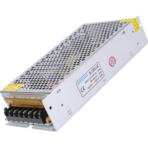 12V 24V Power Supply 12W 60W 120W 200W 360W Constant Voltage LED Driver Adapter 5A 10A 16.5A 30A Lighting Transformer 110V 220V