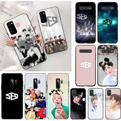 CUTEWANAN sf9 kpop Korean group boy Black Cell Phone Case for Samsung S20 plus Ultra S6 S7 edge S8 S9 plus S10 5G lite 2020