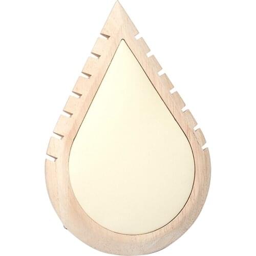 Drop Shape Wood Bracelets Necklaces Jewelry Display Holder Organizer for Shop Home Ornaments