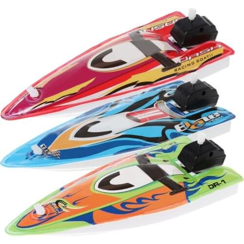 Baby Toy Kid Wind Up Clockwork Inflatable Boat Ship Bath Toy Play Water Bathroom