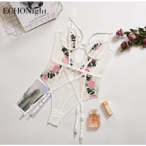 EchoNight Women's Lace Bodysuit