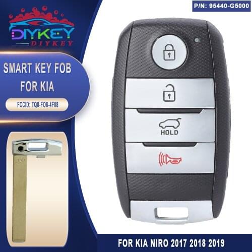 DIYKEY 95440-G5000 TQ8-FO8-4F08 Smart Key 4 Button 434MHz ID47 Chip Fob Transmitter for 2017 2018 2019 Kia Niro