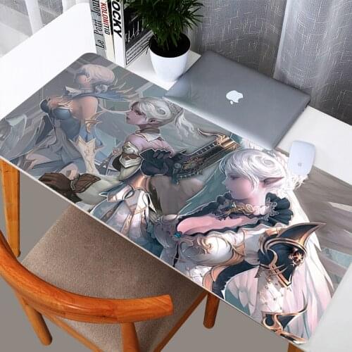 Lineage 2 Gaming Mousepad Large Size 400*900mm Rubber Mouse Pad 2mm Thickness Customized Mats For Keyboard Laptop