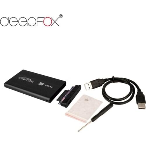 DeepFox HDD Caddy Enclosure 2.5inch SATA SSD Mobile Disk Box Cases Hard Drive 2.5 HDD Case For Windows/Mac 10PCS