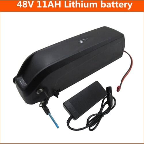 48V 11AH lithium hailong battery packs 48V 9AH 500W Electric bike Bicycle battery with USB port 15A BMS 54.6V 2A Charger