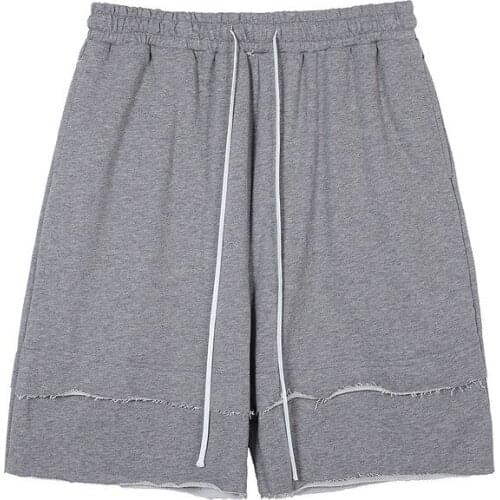 Mens Loose Fit Hip Hop Shorts With Fake Two Pieces Short Pants Street Men Clothing Casual Pants