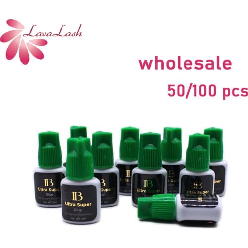 Wholesale i-beauty IB Ultra super Glue eyelash extension Korea original black glue 1-2 s quick-drying eyelash glue green cap 5ml