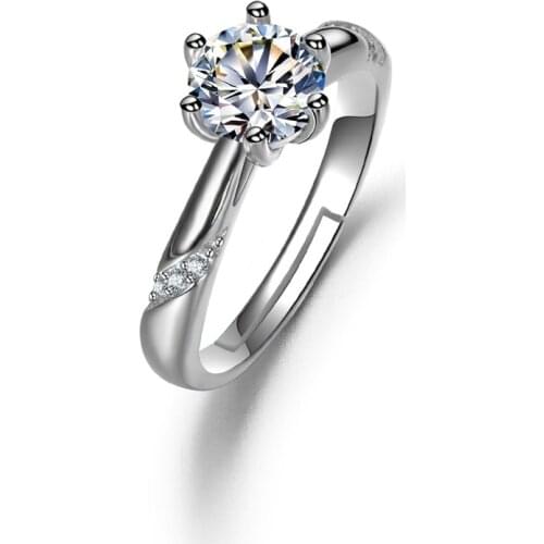 Opening Rings for Women Fashion Fingers Jewelry Accessories Rhinestone Rings Female Crystal Wedding Ring