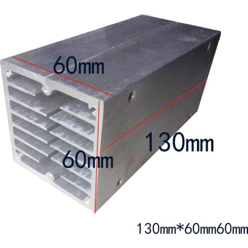 Semiconductor Guide cold block heat sink 6 core aluminium block 130mm*60mm*60mm cpu radiator 130*60*60mm custom heatsink