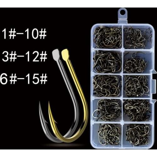 100pcs/ Lot octopus Fishing Hooks High Carbon Chmical Sharpen Barbed Circle Hook Tackle Set 5C Point Hardness Supplier Fishhooks