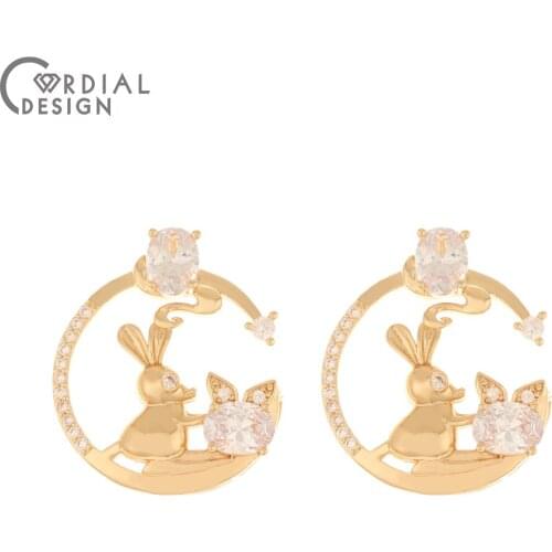 Cordial Design 20Pcs 26*31MM Jewelry Accessories/CZ Charms/DIY Making/Hand Made/Necklace Pendant/Jewelry Findings & Components