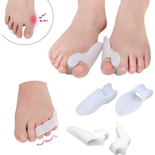 Silicone Thumb Toe Correction Hallux Valgus Corrector Finger Toes Separator Bunion Foot Care Orthopedic Cushion Forefoot Pad