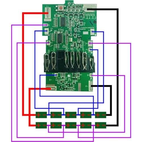 BSL36A18 Replacement Lithium Battery Shell Kits PCB Circuit Board for Hitachi 36V 18V MV Series Power Tool