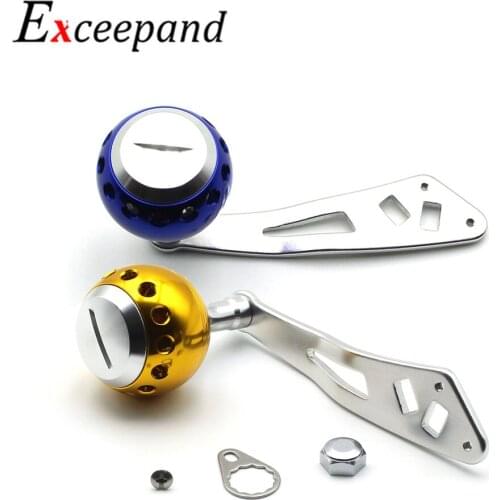 Exceepand Replacement CNC Machined Baitcasting Fishing Reel Handle Grip for Abu Garcia Daiwa High Strength Tools Accessories