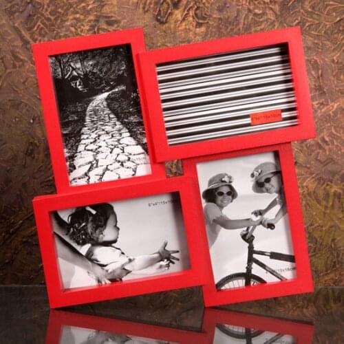 Modern Multi Plastic frame 4 pcs 10x15 "Red" фоторамка коллаж Photo frame