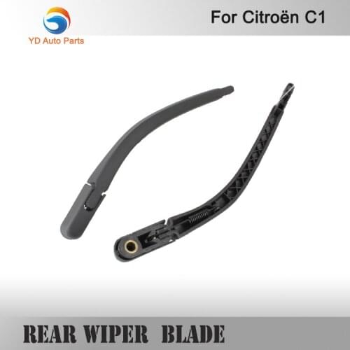 WINDOW BACK REAR WIPER BLADE & ARM COMPLETE SET TYPE FOR CITROEN C1 REAR WINDSCREEN WIPER ARM AND BLADE SET BRAND NEW