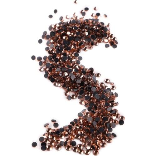 Honey peach Flat back DMC Loose Rhinestones hot fix Crystal rhinestones For Wedding dress/ Clothing Decorations/beauty choice