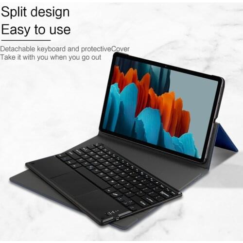 Smart Case For Samsung Galaxy Tab S7 11" 2020 SM-T870 T875 Tablet Protective Bluetooth keyboard Protector Cover PU Leather Case