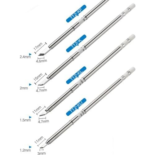 T12 Soldering Solder Iron Tips T12 Series Iron Tip For Hakko FX951 STC AND STM32 OLED Soldering Station Electric Soldering Iron